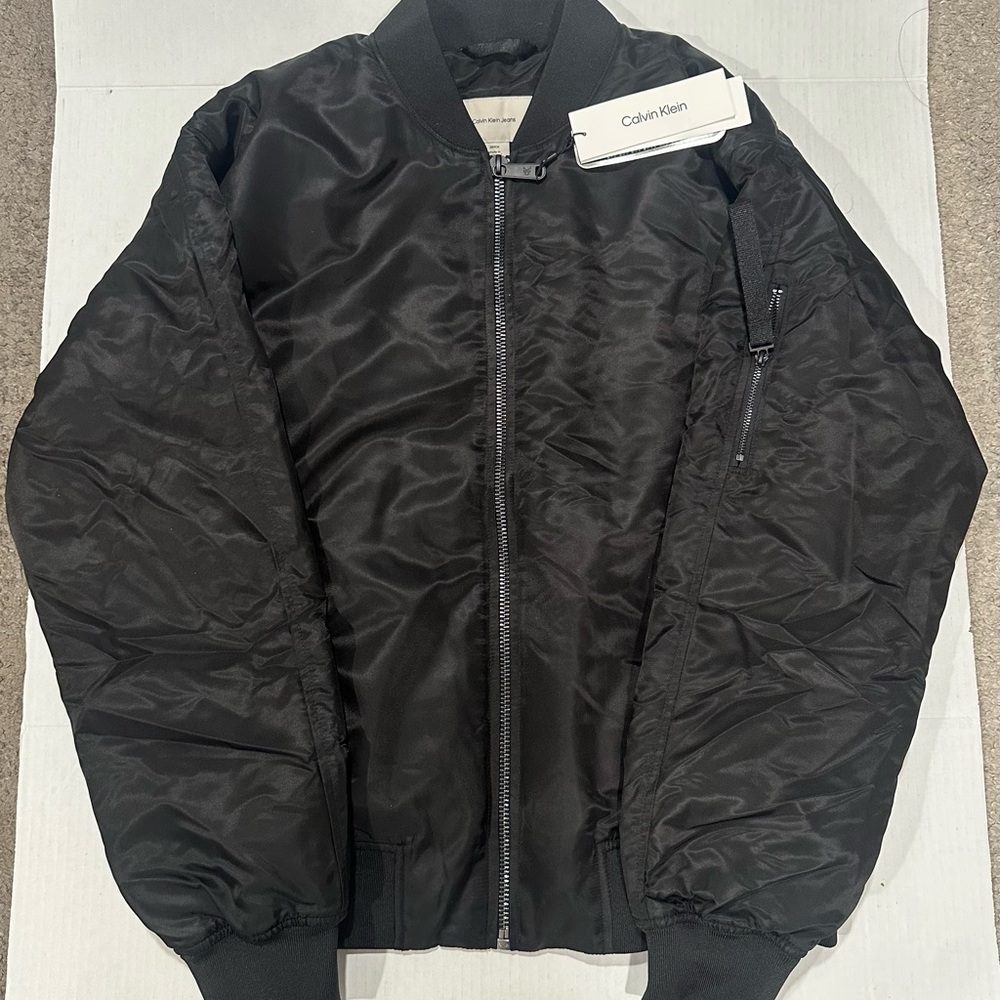 Calvin Klein Black Bomber Jacket
